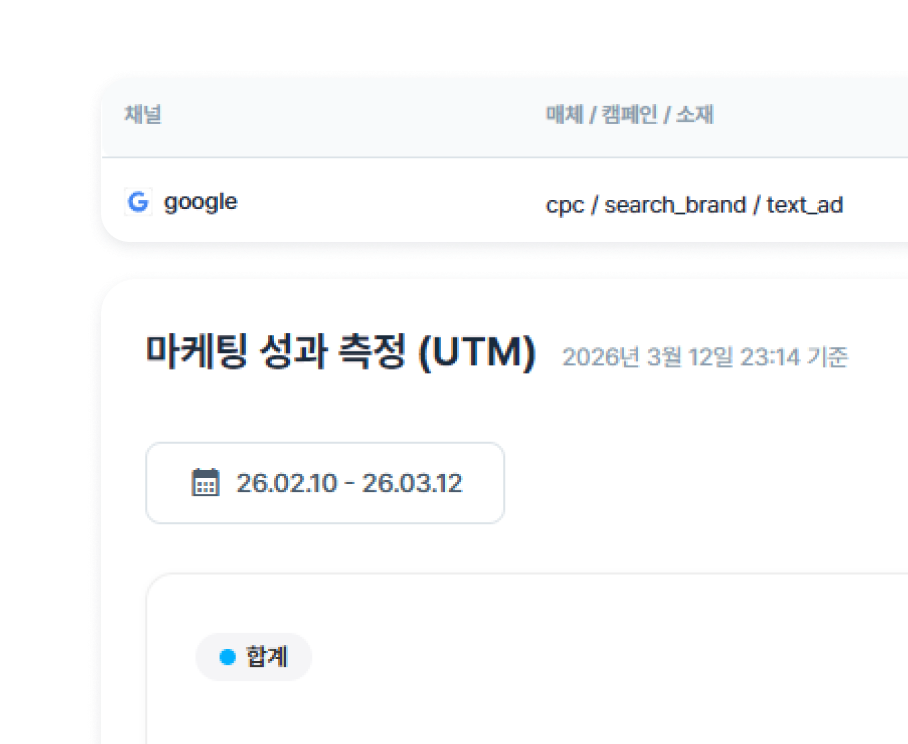 UTM 마케팅 성과 측정